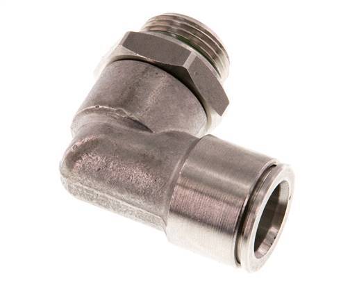 Codo de 90 grados 12mm x G3/8'' con rosca macho Latón FKM Giratorio