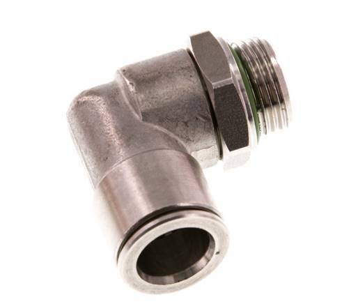 Codo de 90 grados 12mm x G3/8'' con rosca macho Latón FKM Giratorio