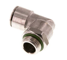 Codo de 90 grados 12mm x G3/8'' con rosca macho Latón FKM Giratorio