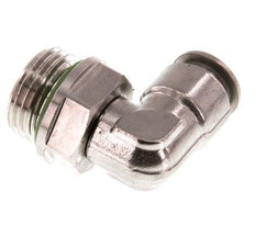 Codo de 90 grados 10mm x G1/2'' con rosca macho Latón FKM Giratorio