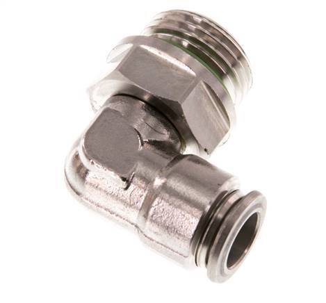 Codo de 90 grados 10mm x G1/2'' con rosca macho Latón FKM Giratorio