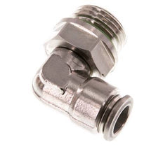 Codo de 90 grados 10mm x G1/2'' con rosca macho Latón FKM Giratorio