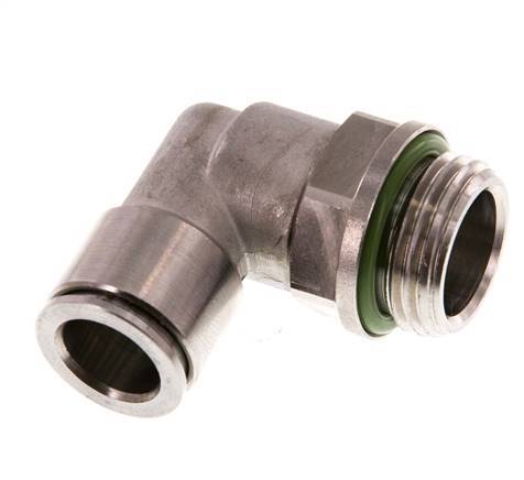 Codo de 90 grados 12mm x G1/2'' con rosca macho Latón FKM Giratorio