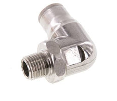 Codo de 90 grados 12mm x 1/4'' NPT con rosca macho Acero inoxidable FKM Giratorio