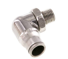 Codo de 90 grados 12mm x 1/4'' NPT con rosca macho Acero inoxidable FKM Giratorio
