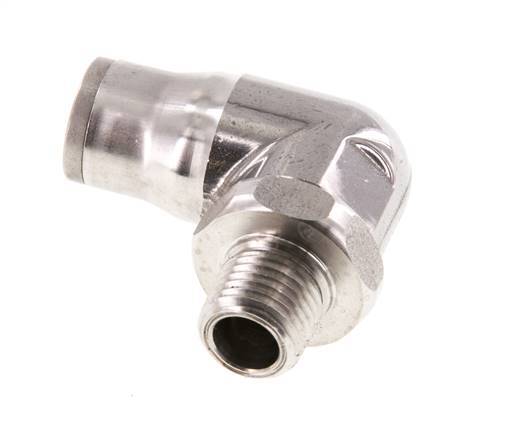Codo de 90 grados 12mm x 1/4'' NPT con rosca macho Acero inoxidable FKM Giratorio