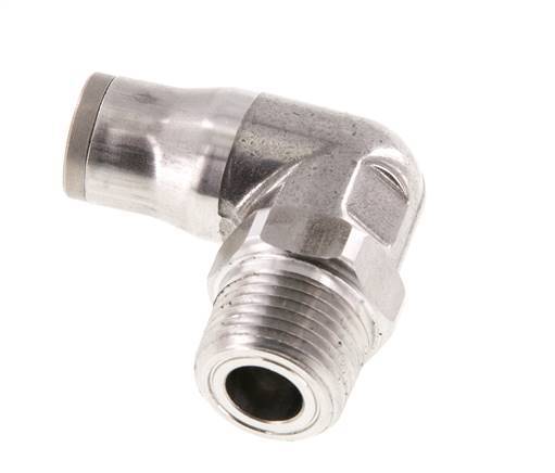 Codo de 90 grados 10mm x 3/8'' NPT con rosca macho Acero inoxidable FKM Giratorio