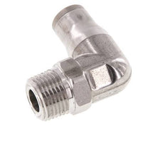 Codo de 90 grados 10mm x 3/8'' NPT con rosca macho Acero inoxidable FKM Giratorio