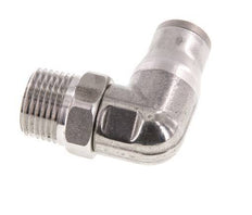 Codo de 90 grados 10mm x 3/8'' NPT con rosca macho Acero inoxidable FKM Giratorio