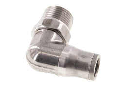 Codo de 90 grados 10mm x 3/8'' NPT con rosca macho Acero inoxidable FKM Giratorio