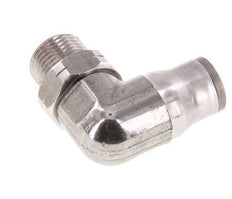 Codo de 12mm x 3/8'' NPT 90deg con rosca macho Acero inoxidable FKM Giratorio