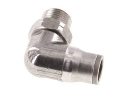 Codo de 12mm x 3/8'' NPT 90deg con rosca macho Acero inoxidable FKM Giratorio