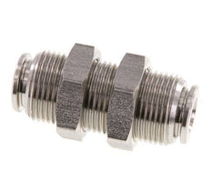 Racor rápido de 6 mm Pasamuros de acero inoxidable FKM