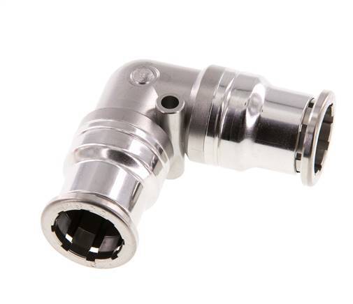 Racor de 16mm 90deg Acero inoxidable FKM