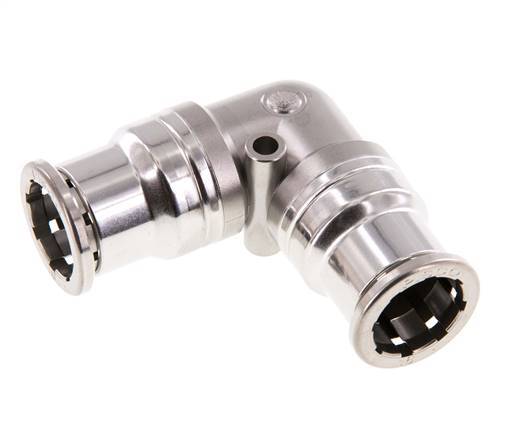 Racor de 16mm 90deg Acero inoxidable FKM