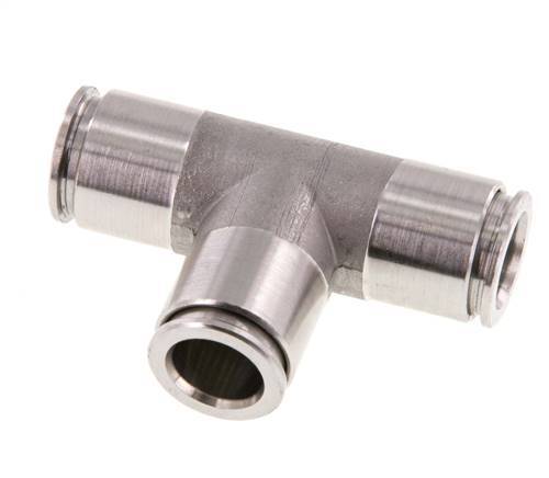Racor en T de 10 mm Acero inoxidable FKM