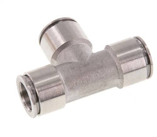 Racor en T de 12 mm Acero inoxidable FKM