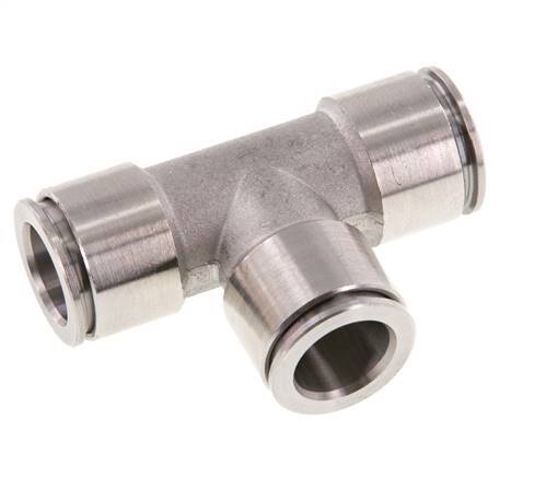 Racor en T de 12 mm Acero inoxidable FKM