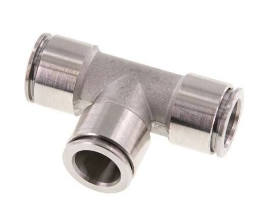 Racor en T de 12 mm Acero inoxidable FKM