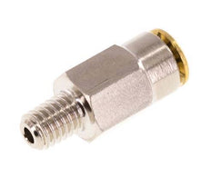 Racor de 4mm x M 6 (cónico) con rosca macho Latón NBRAlta presión [2 piezas]