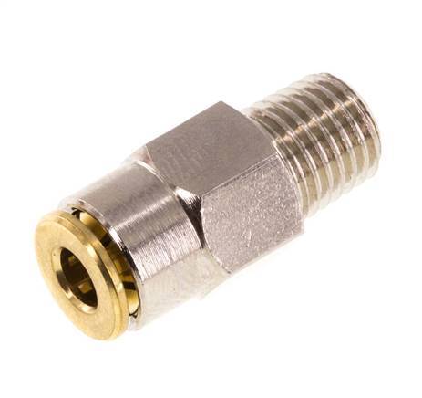 Racor de 4mm x M 8 x 1 (cónico) con rosca macho de latón NBRAlta presión [2 piezas]