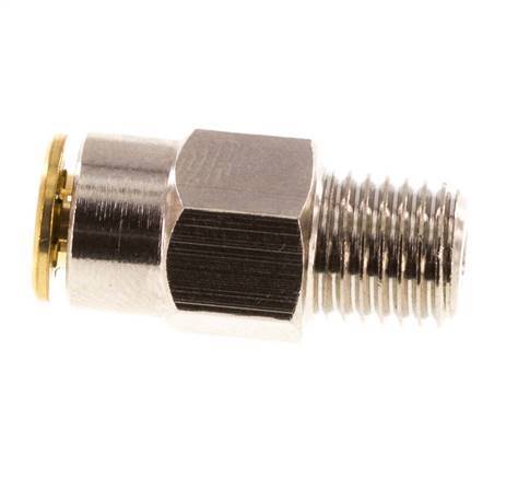 Racor de 4mm x M 8 x 1 (cónico) con rosca macho de latón NBRAlta presión [2 piezas]