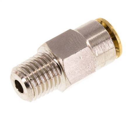 Racor de 4mm x M 8 x 1 (cónico) con rosca macho de latón NBRAlta presión [2 piezas]