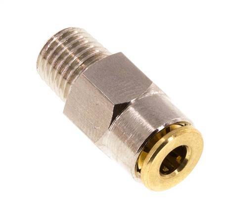 Racor de 4mm x M 8 x 1 (cónico) con rosca macho de latón NBRAlta presión [2 piezas]