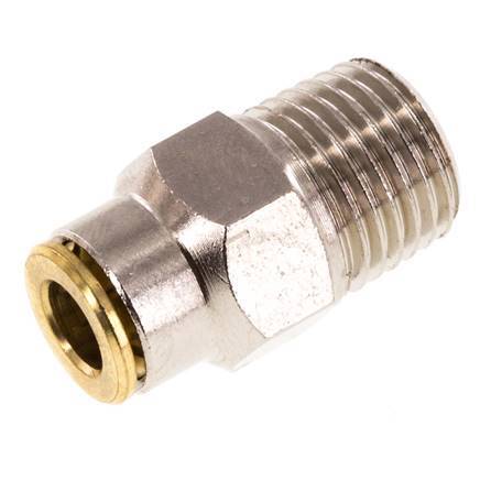 Racor de 6mm x R1/4'' con rosca macho de latón NBRAlta presión [2 piezas]