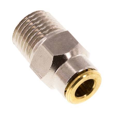 Racor de 6mm x R1/4'' con rosca macho de latón NBRAlta presión [2 piezas]