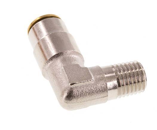 Codo de 4mm x M 8 x 1 (cónico) de 90 grados con rosca macho de latón NBRAlta presión [2 piezas]