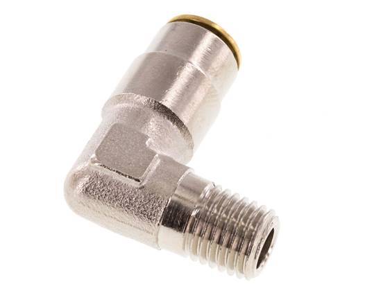 Codo de 4mm x M 8 x 1 (cónico) de 90 grados con rosca macho de latón NBRAlta presión [2 piezas]