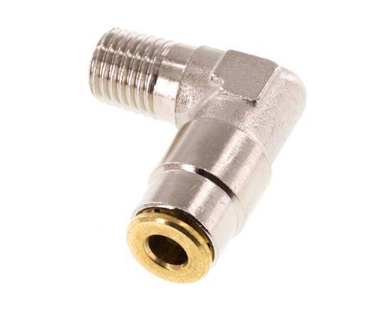 Codo de 4mm x M 8 x 1 (cónico) de 90 grados con rosca macho de latón NBRAlta presión [2 piezas]