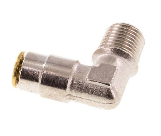 Codo de 4mm x M 10 x 1 (cónico) de 90 grados con rosca macho de latón NBRAlta presión [2 piezas]