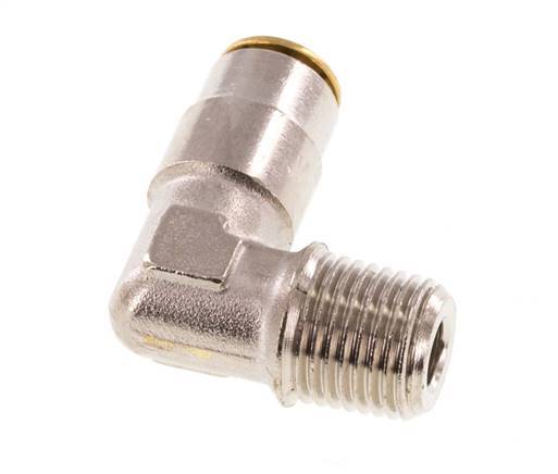 Codo de 4mm x M 10 x 1 (cónico) de 90 grados con rosca macho de latón NBRAlta presión [2 piezas]