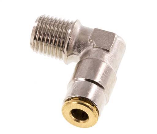 Codo de 4mm x M 10 x 1 (cónico) de 90 grados con rosca macho de latón NBRAlta presión [2 piezas]