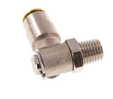 4mm x M 8 x 1 (cónico) Codo de 90deg Racor con rosca macho Latón NBR GiratorioAlta presión
