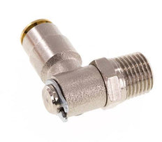 4mm x M 10 x 1 (cónico) Codo de 90deg Racor con rosca macho Latón NBR GiratorioAlta presión