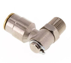 Racor de 6mm x R1/8'' 90deg con rosca macho Latón NBR Giratorio
