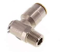 Racor de 6mm x R1/8'' 90deg con rosca macho Latón NBR Giratorio
