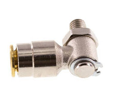 Racor de 6mm x M 6 90deg con rosca macho Latón NBR Giratorio