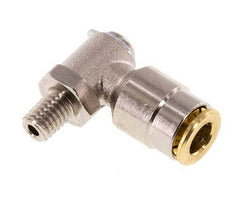Racor de 6mm x M 6 90deg con rosca macho Latón NBR Giratorio