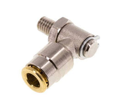 Racor de 6mm x M 6 90deg con rosca macho Latón NBR Giratorio