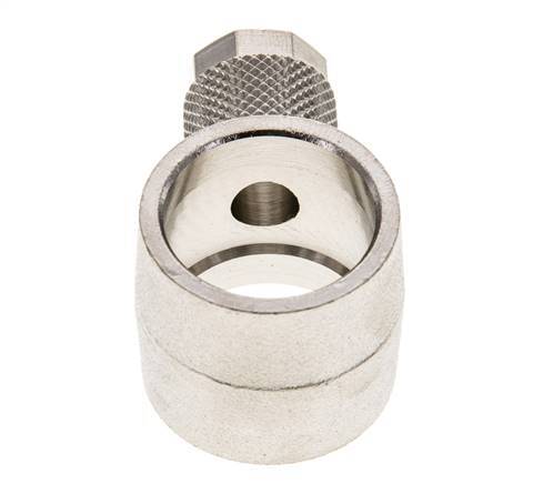 Conector Banjo de Latón Niquelado 10x8 & G1/2'' de Rosca [2 piezas]
