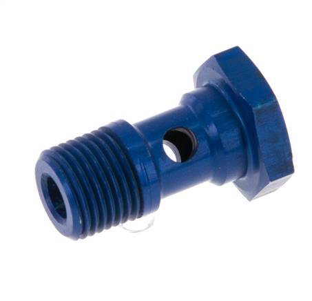 Perno banjo de Aluminio de 1 vía Rosca Macho G1/8'' L19mm [5 piezas]