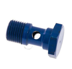 Perno banjo de Aluminio de 1 vía Rosca Macho G1/8'' L19mm [5 piezas]