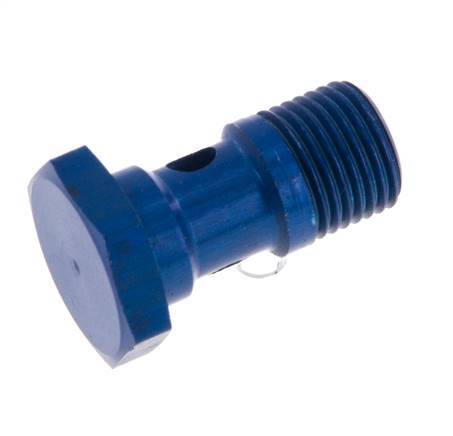 Perno banjo de Aluminio de 1 vía Rosca Macho G1/8'' L19mm [5 piezas]