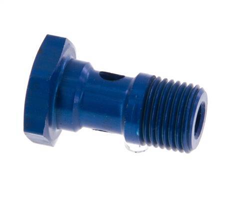 Perno banjo de Aluminio de 1 vía Rosca Macho G1/8'' L19mm [5 piezas]