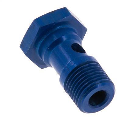 Perno banjo de Aluminio de 1 vía Rosca Macho G1/8'' L19mm [5 piezas]