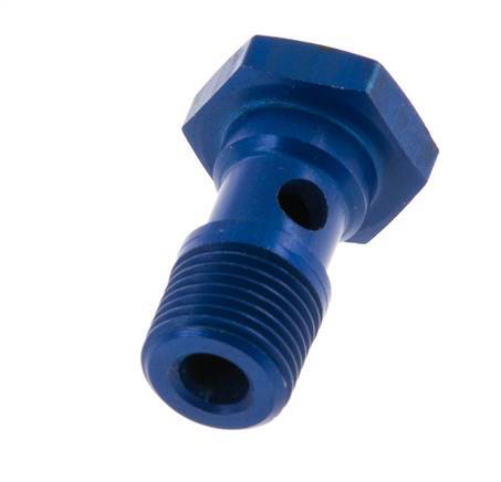 Perno banjo de Aluminio de 1 vía Rosca Macho G1/8'' L19mm [5 piezas]